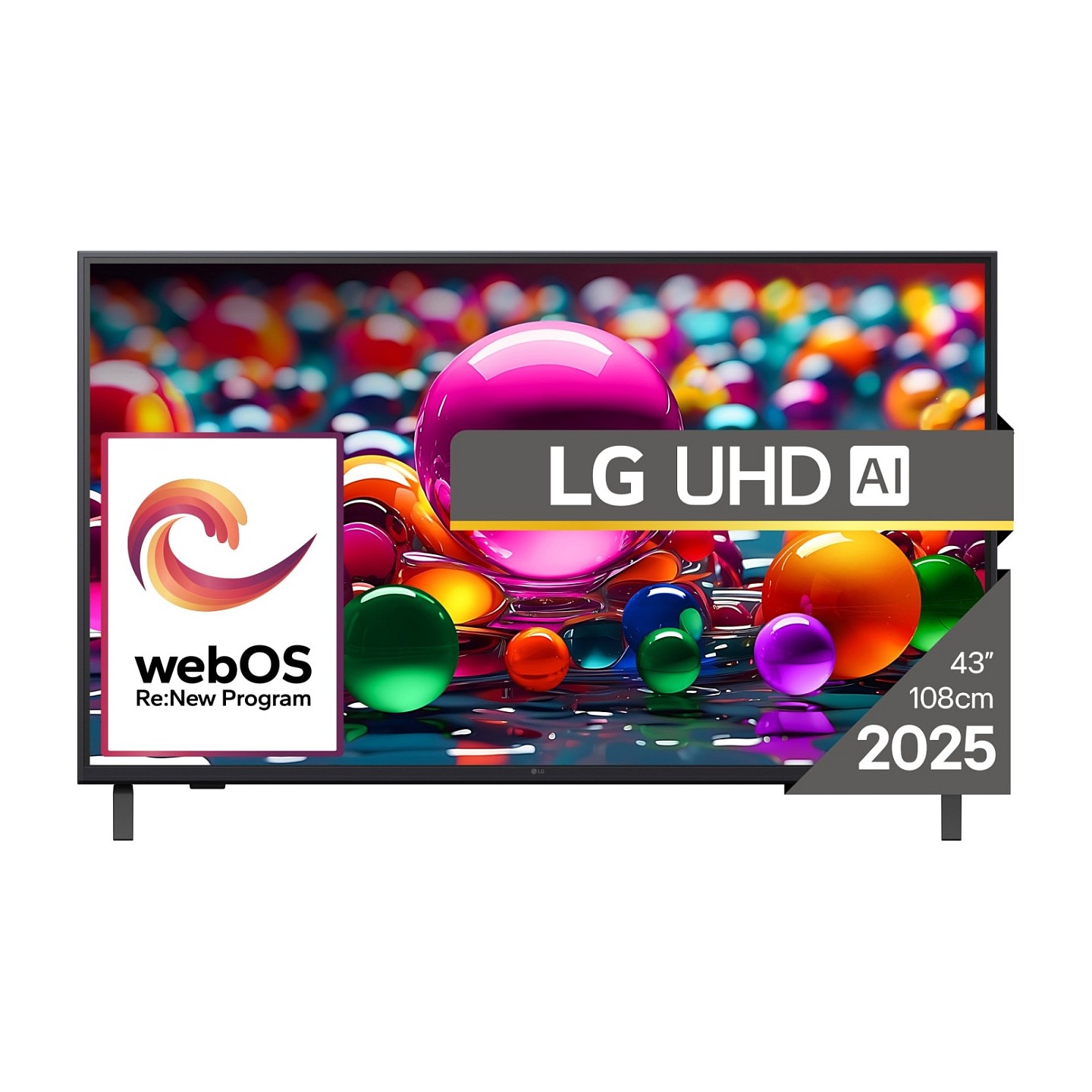 LG 43UA74003LB 4K UHD AI Smart TV Monitor 109.2 cm (43') — Buy in Cyprus with Fast Delivery
