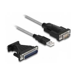 DELOCK Adapter USB 2.0 Typ-A to RS-232 D Sub 9 + D-Sub 25 — Buy in Cyprus with Fast Delivery
