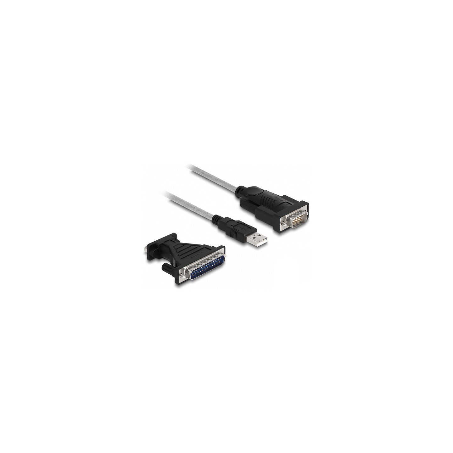 DELOCK Adapter USB 2.0 Typ-A to RS-232 D Sub 9 + D-Sub 25 — Buy in Cyprus with Fast Delivery