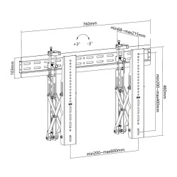 Equip Wandhalterung 37'-70' 1TFT Popout 1Gelenk 45Kg sw lite Retail — Buy in Cyprus with Fast Delivery