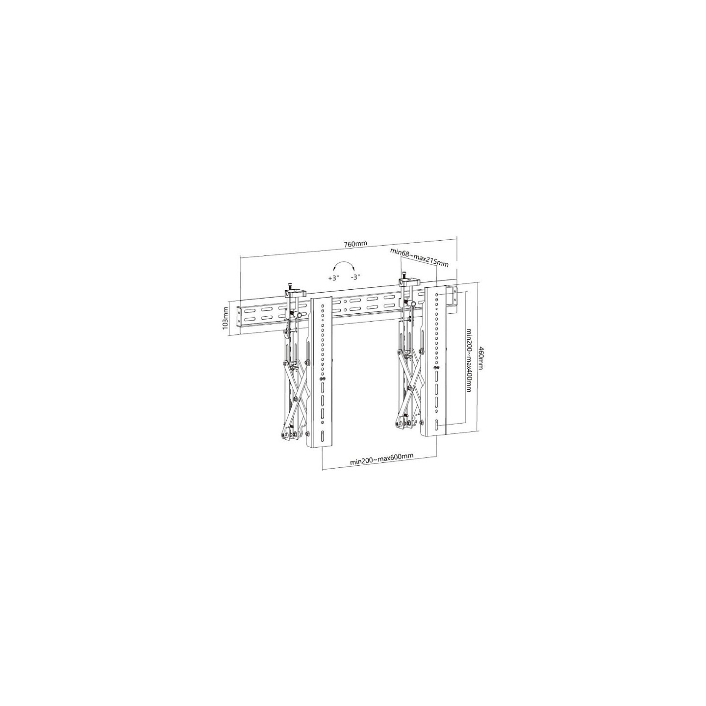 Equip Wandhalterung 37'-70' 1TFT Popout 1Gelenk 45Kg sw lite Retail — Buy in Cyprus with Fast Delivery