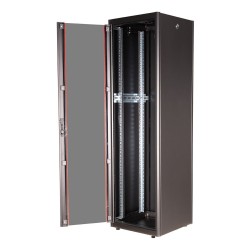 ROLINE 19-Zoll Netzwerkschrank Basic 42 HE. 600x600 BxT Glastr schwarz — Buy in Cyprus with Fast Delivery