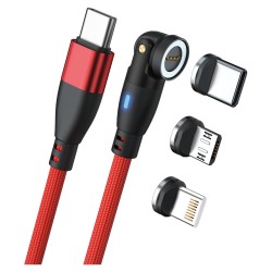 RealPower Magnetic cable 100 Watt.1m.rot mit Adaptern — Buy in Cyprus with Fast Delivery