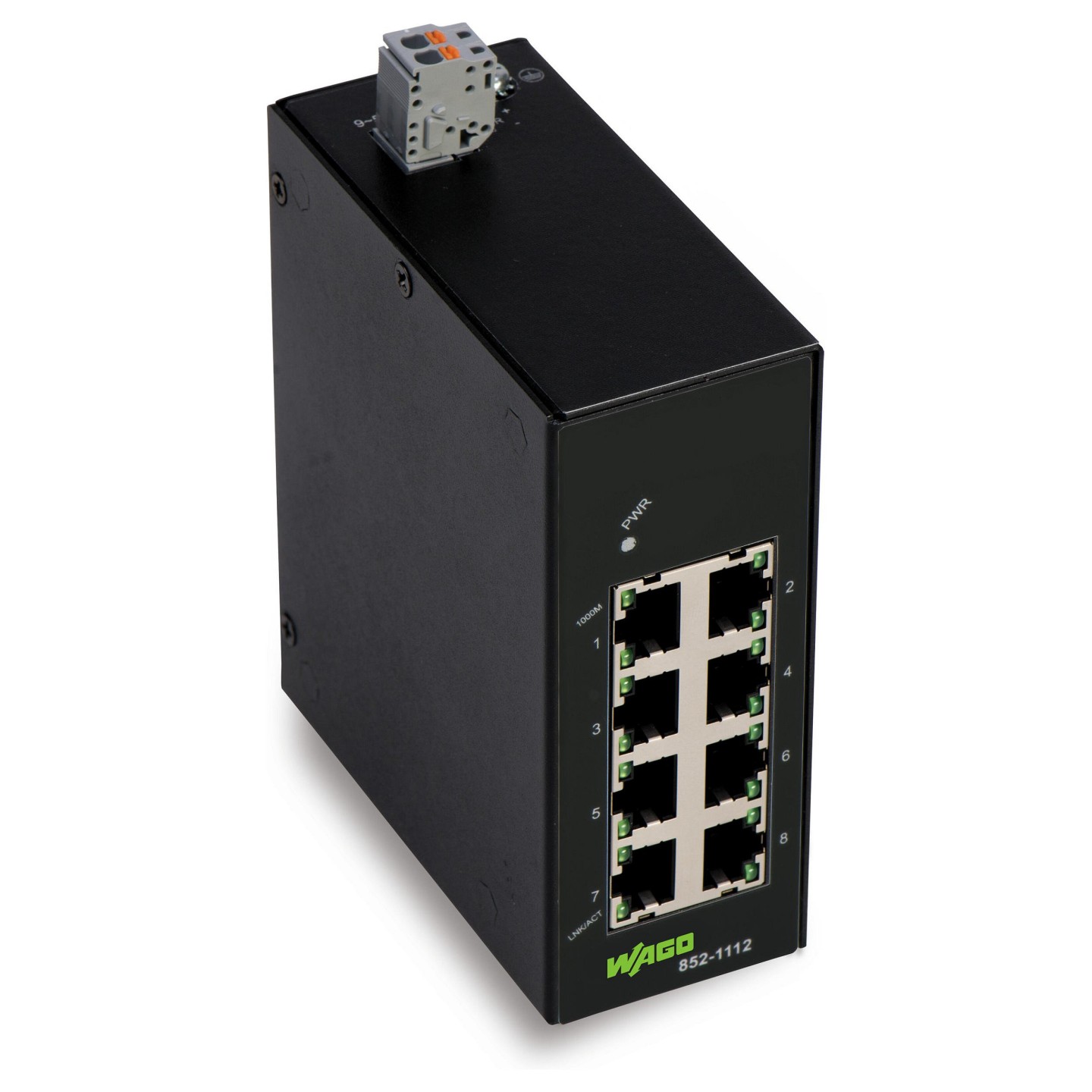 WAGO 852-1112 Industrial-ECO-Switch 8 Ports 1000BASE-T. schwarz — Buy in Cyprus with Fast Delivery