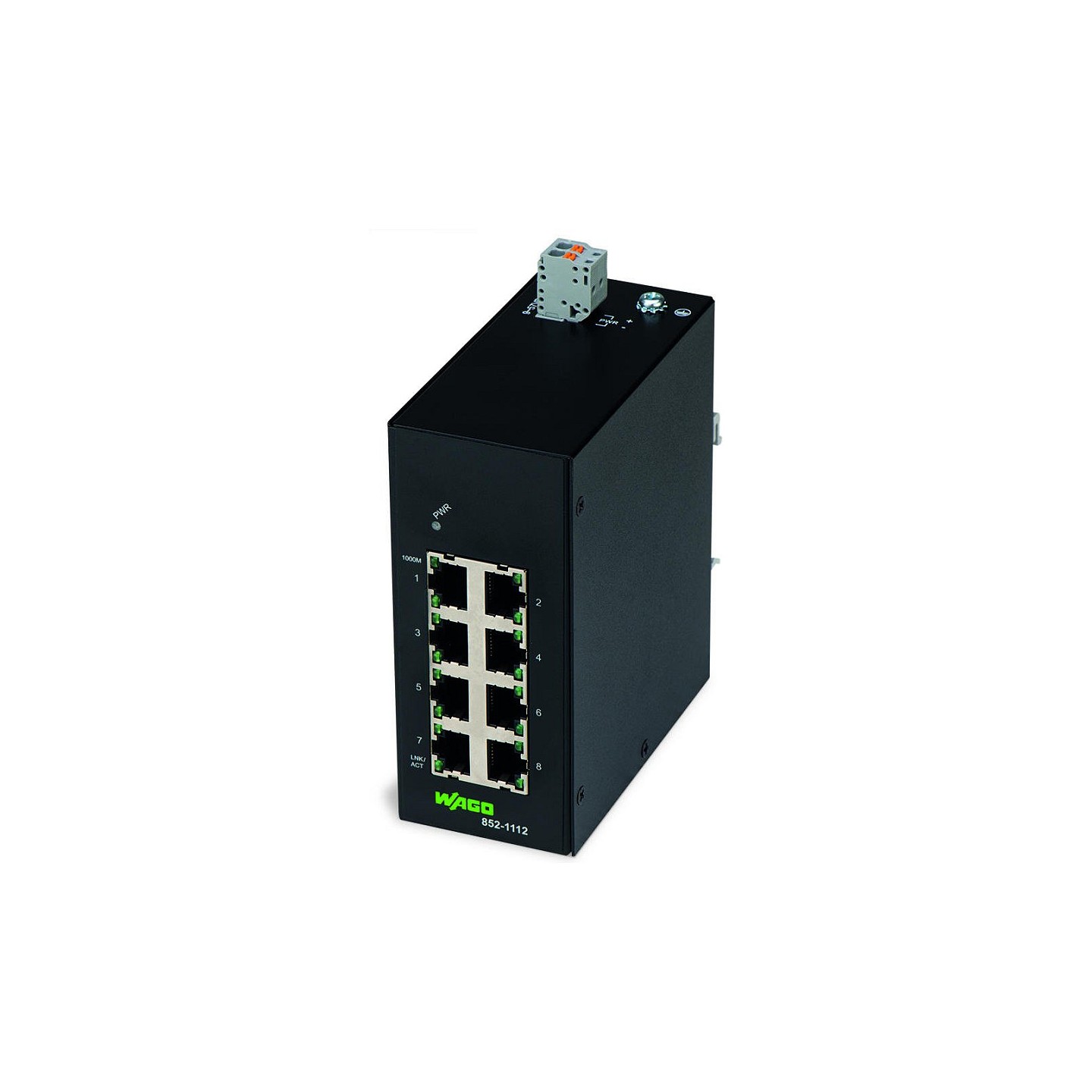 WAGO 852-1112 Industrial-ECO-Switch 8 Ports 1000BASE-T. schwarz — Buy in Cyprus with Fast Delivery