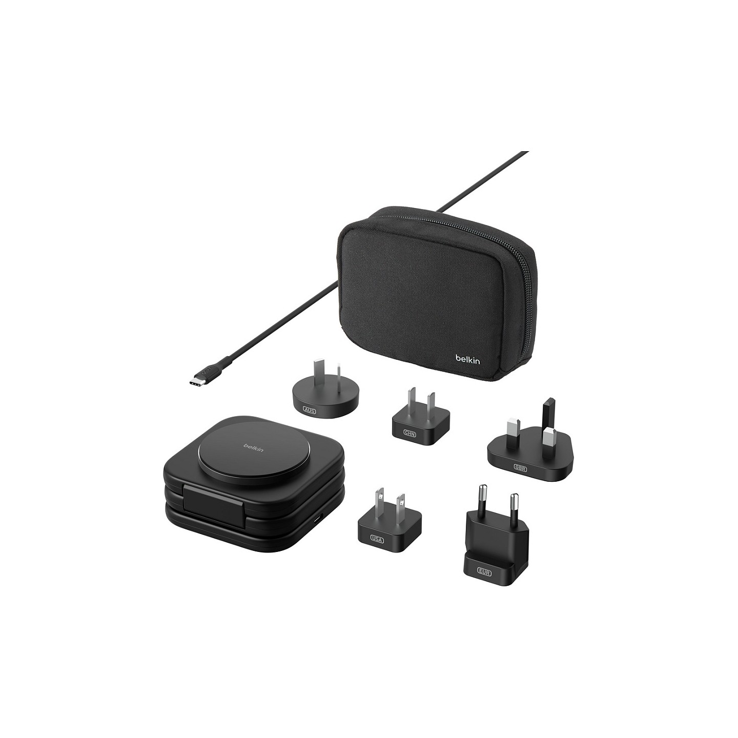 Belkin magnetische Reiseladestation mit Power Adapter (36W). Schwarz. 3 in 1. WIZ024HQBK — Buy in Cyprus with Fast Delivery
