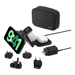 Belkin magnetische Reiseladestation mit Power Adapter (36W). Schwarz. 3 in 1. WIZ024HQBK — Buy in Cyprus with Fast Delivery