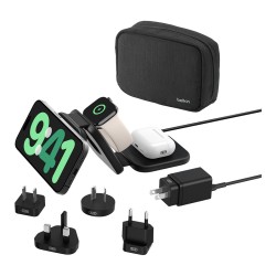 Belkin magnetische Reiseladestation mit Power Adapter (36W). Schwarz. 3 in 1. WIZ024HQBK — Buy in Cyprus with Fast Delivery