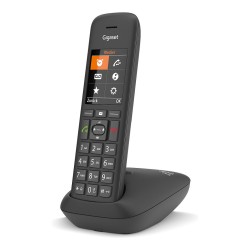 GIGASET C575 schwarz schnurlos analog (DECT) TFT-Farb-Display Freisprechen Adressbuch fr 200 Eintrge Wecker Kalender