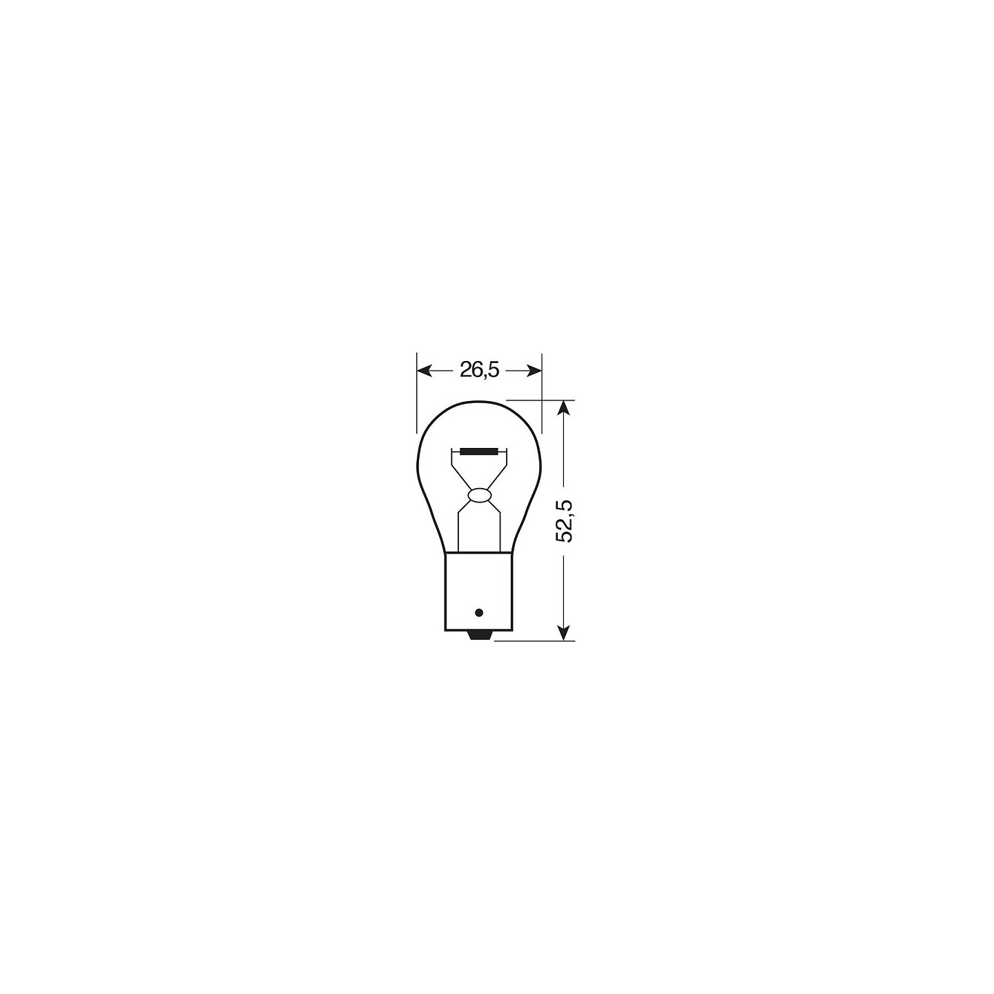 Osram 7506 Blink-Bremslichtlampe 21W 12V BA15S P21W — Buy in Cyprus with Fast Delivery