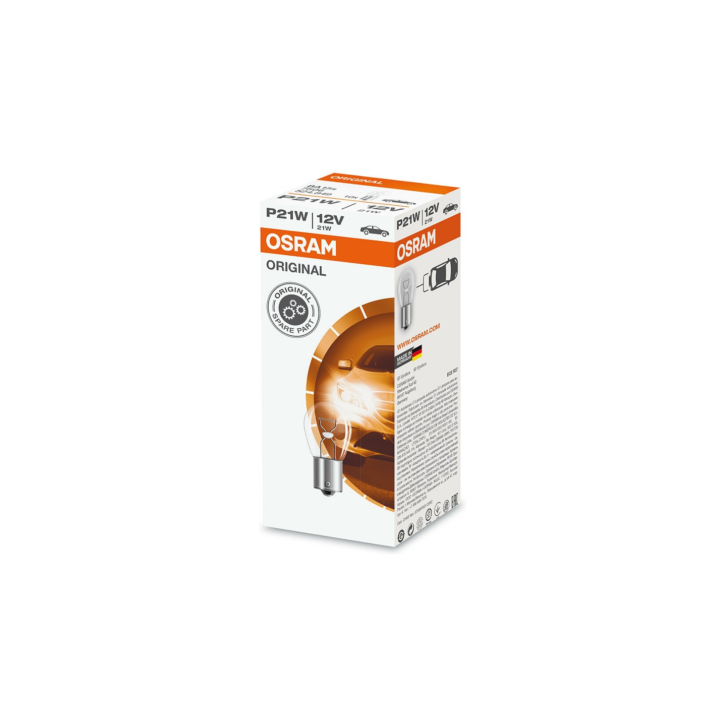 Osram 7506 Blink-Bremslichtlampe 21W 12V BA15S P21W — Buy in Cyprus with Fast Delivery