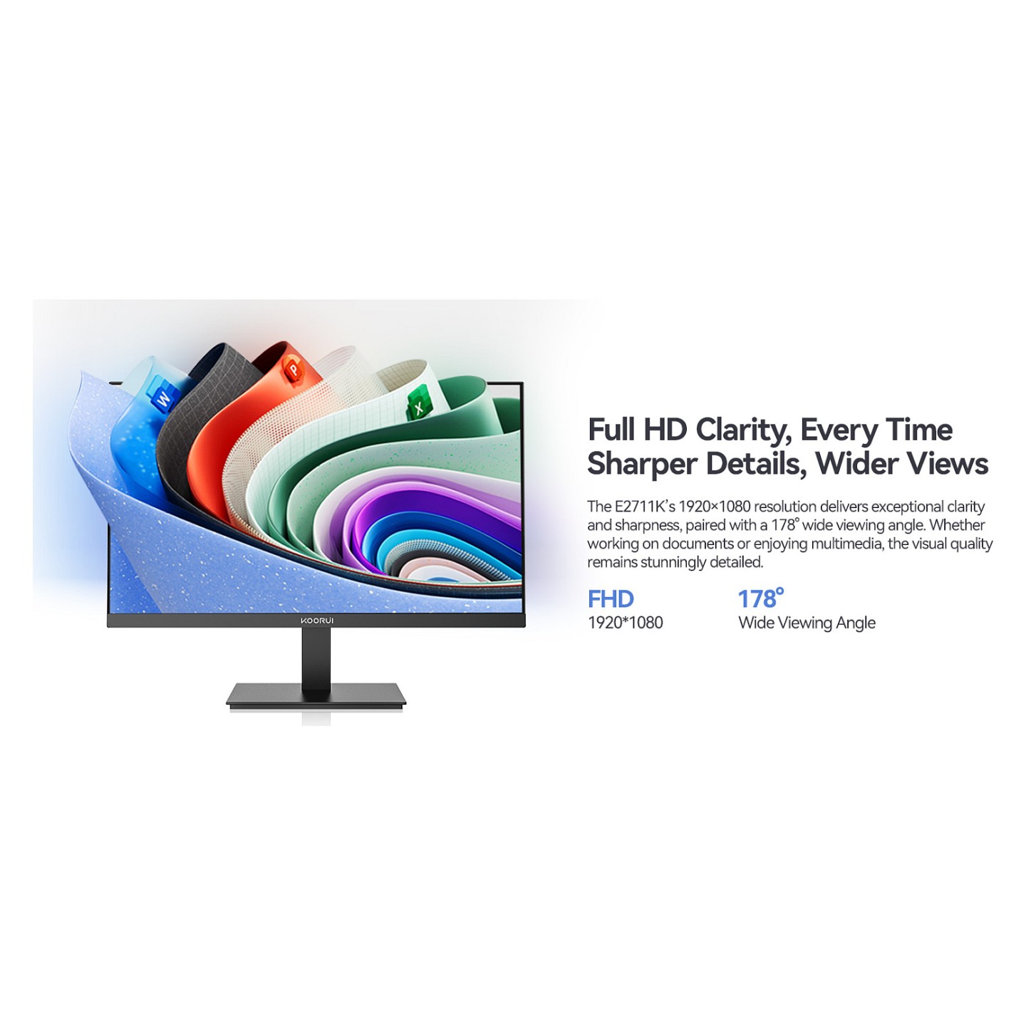 KOORUI E2711K FHD Office-Monitor 68.6 cm (27 Zoll) — Buy in Cyprus with Fast Delivery