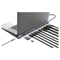 MANHATTAN Dockingstation 12-in-1 4K 1xHDMI 2xDP 3xUSB-A — Buy in Cyprus with Fast Delivery