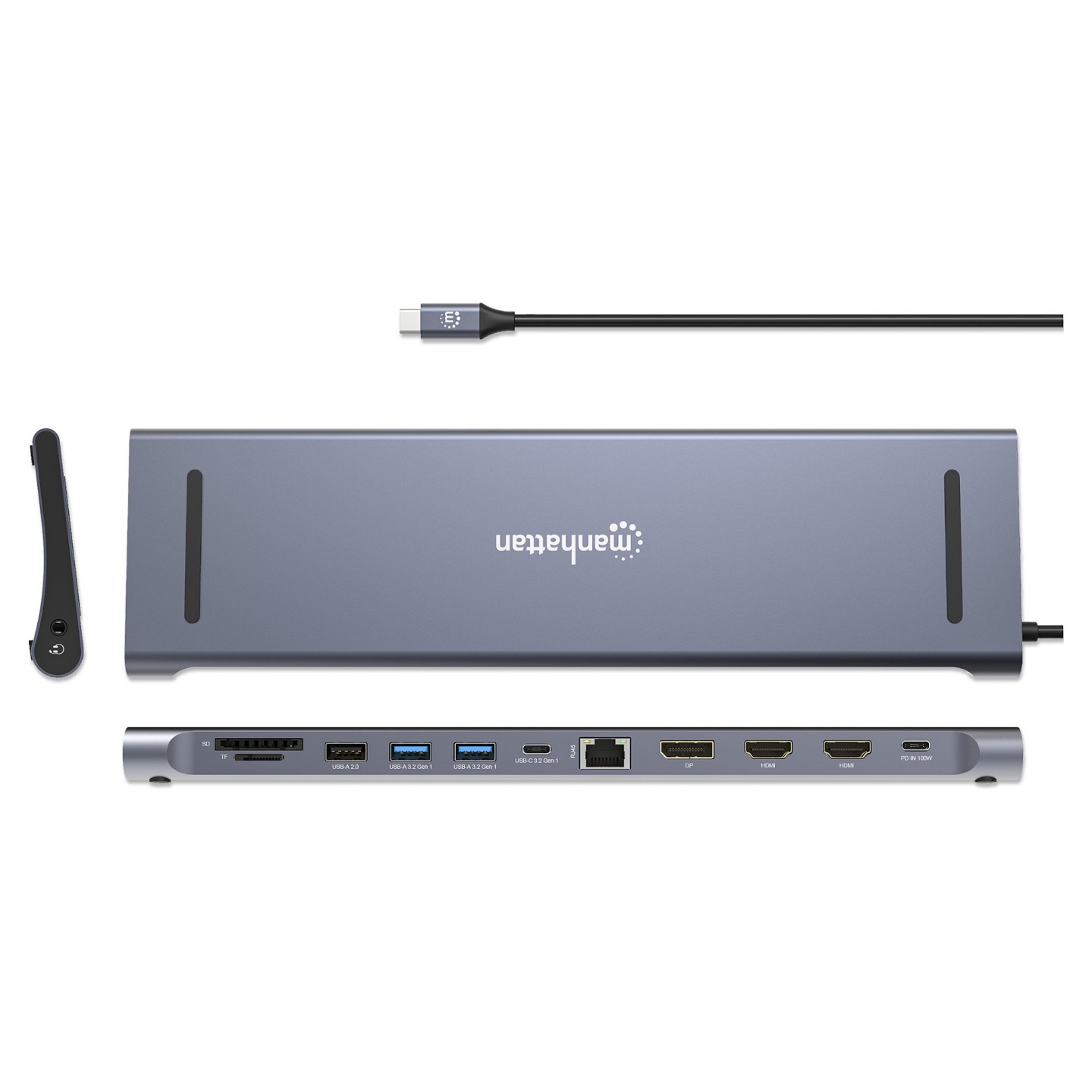 MANHATTAN Dockingstation 12-in-1 4K 1xHDMI 2xDP 3xUSB-A — Buy in Cyprus with Fast Delivery