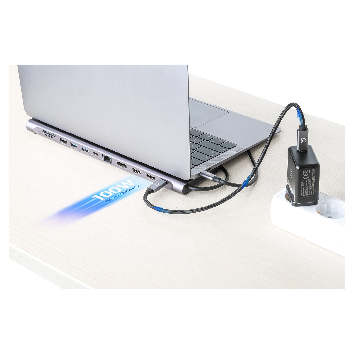 MANHATTAN Dockingstation 12-in-1 4K 1xHDMI 2xDP 3xUSB-A — Buy in Cyprus with Fast Delivery