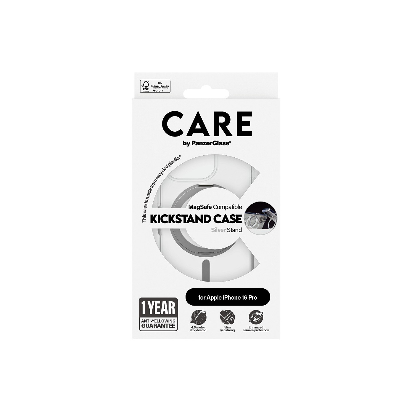 CARE Feature Silver Kickstand MagSAFE iPhone 16 Pro — Buy in Cyprus with Fast Delivery
