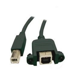 Verlängerung USB 2.0 Stecker B an Einbaubuchse B. CU. schwarz. 1.8m. — Buy in Cyprus with Fast Delivery