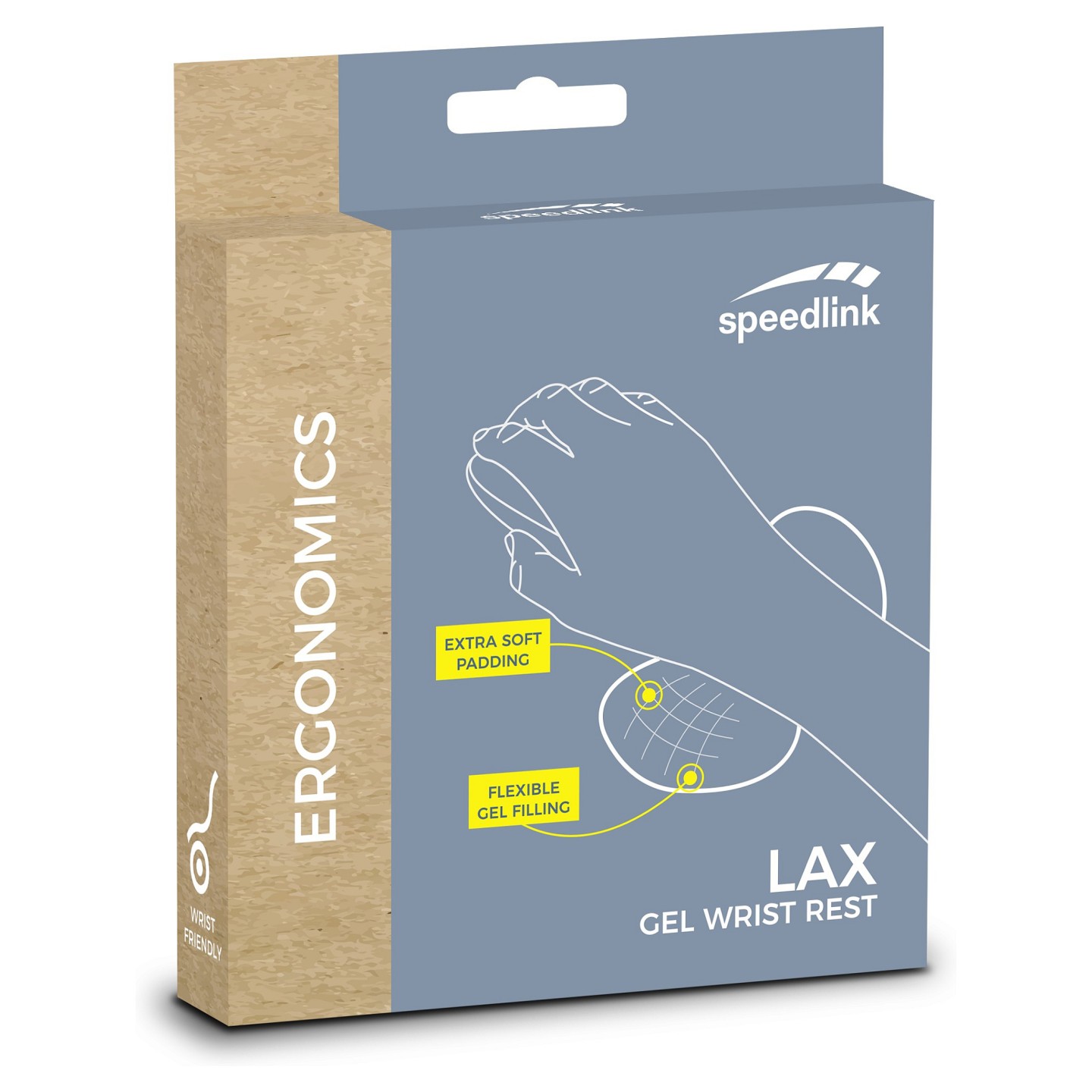 Speedlink Handgelenkauflage LAX. Gel. schwarz retail — Buy in Cyprus with Fast Delivery