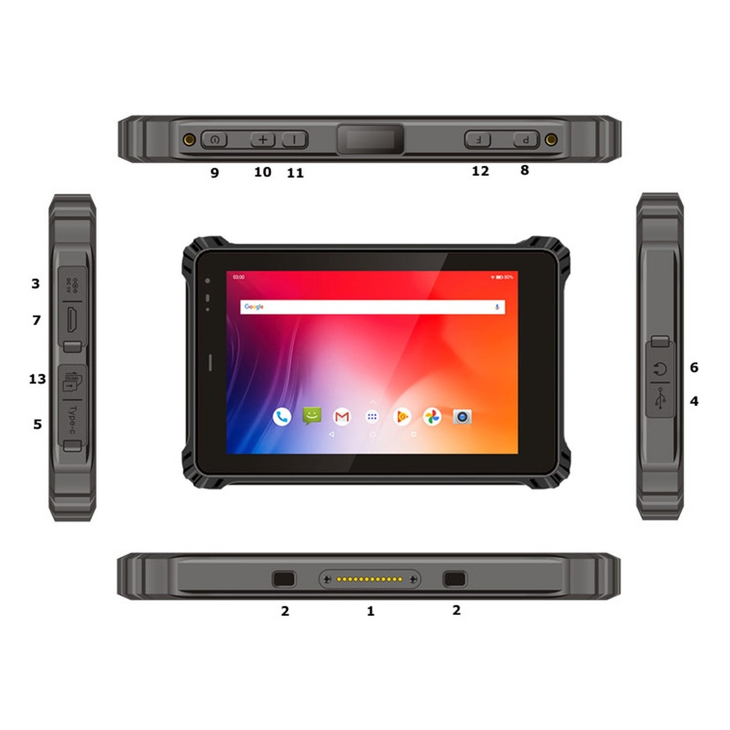 ALLNET Rugged Outdoor Tablet Android NFC LTE X-trail-100-Light — Buy in Cyprus with Fast Delivery
