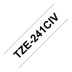 BROTHER Schriftband TZe-241CIV Schwarz auf Wei 18mm x 8m — Buy in Cyprus with Fast Delivery
