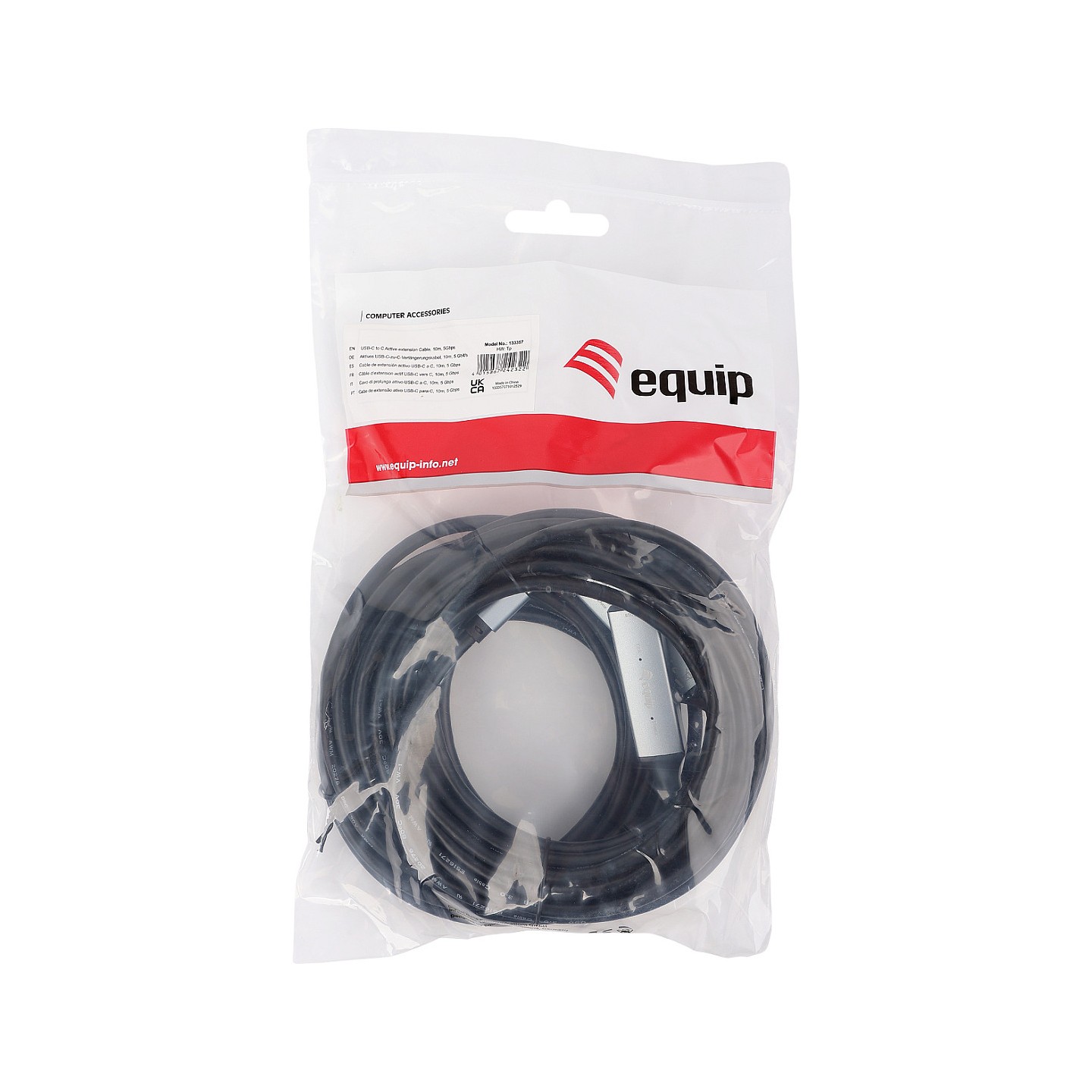 Equip Kabel USB-C3.2- to C Gen1 Akt.Erweit.St Bu 10.00m schwarz — Buy in Cyprus with Fast Delivery