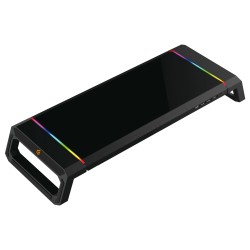 CONCEPTRONIC Monitortischerhöhung Gaming +4xUSB-A2.0 schwarz — Buy in Cyprus with Fast Delivery