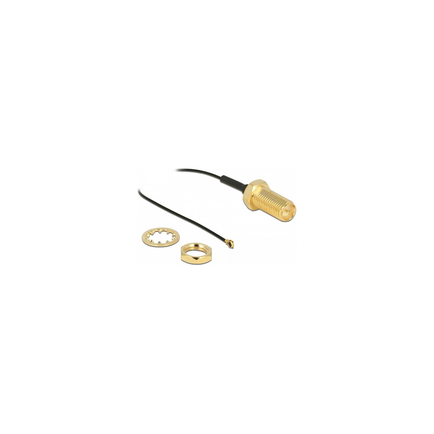 Delock Antennenkabel - 35 cm - Schwarz — Buy in Cyprus with Fast Delivery