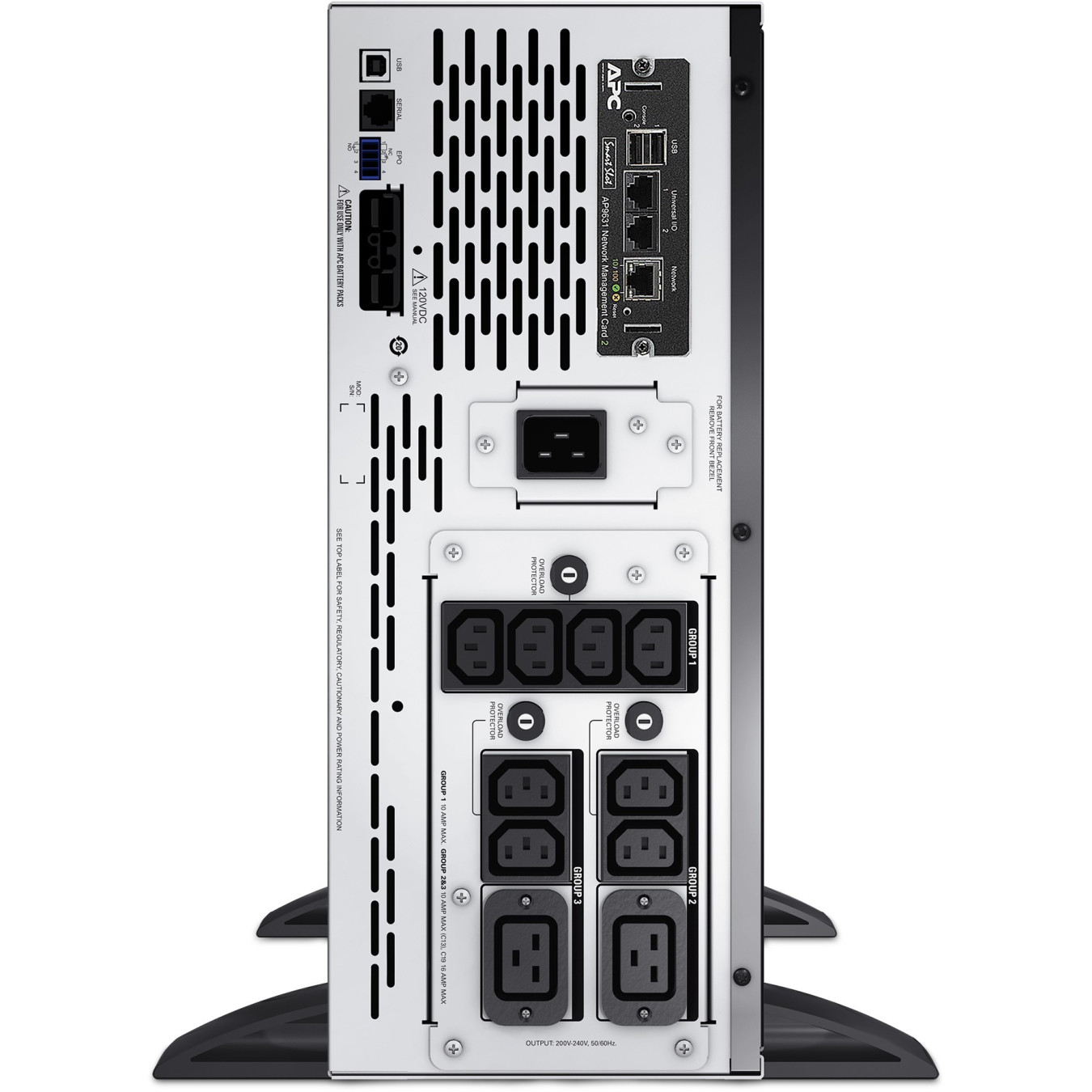 APC Smart-UPS SMX3000HVNC - 3000 VA / 2700 W Line-Interactive Rack/Tower UPS, Black — Buy in Cyprus with Fast Delivery
