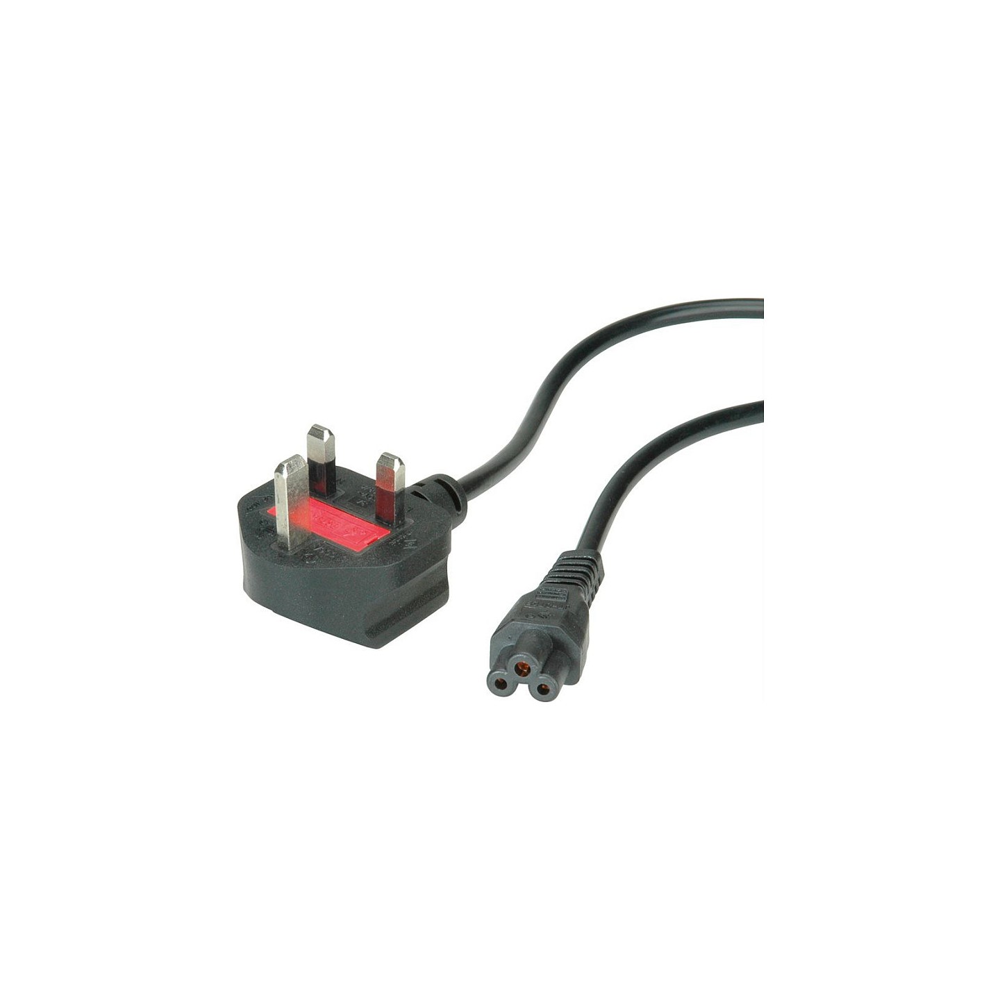 VALUE UK Netzkabel. 3pol. Notebook-Buchse. 3A. schwarz. 1.8 m — Buy in Cyprus with Fast Delivery