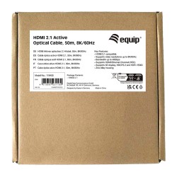 Equip HDMI UHS Ethernet 2.1 A-A St St 50.0m 8K60Hz HDR sw — Buy in Cyprus with Fast Delivery