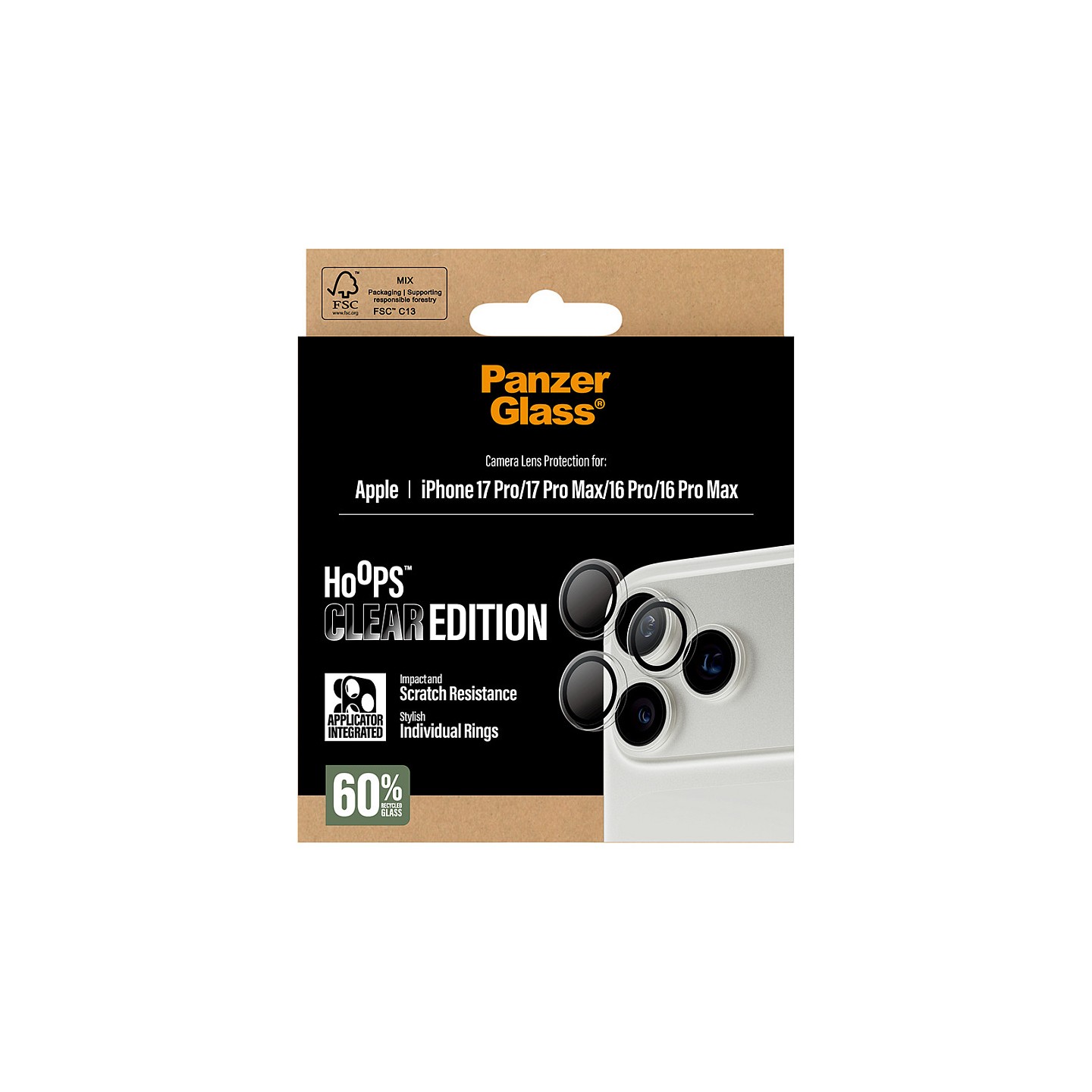 PanzerGlass Hoops clear iPhone 17 Pro Pro Max 16 Pro Pro Max — Buy in Cyprus with Fast Delivery