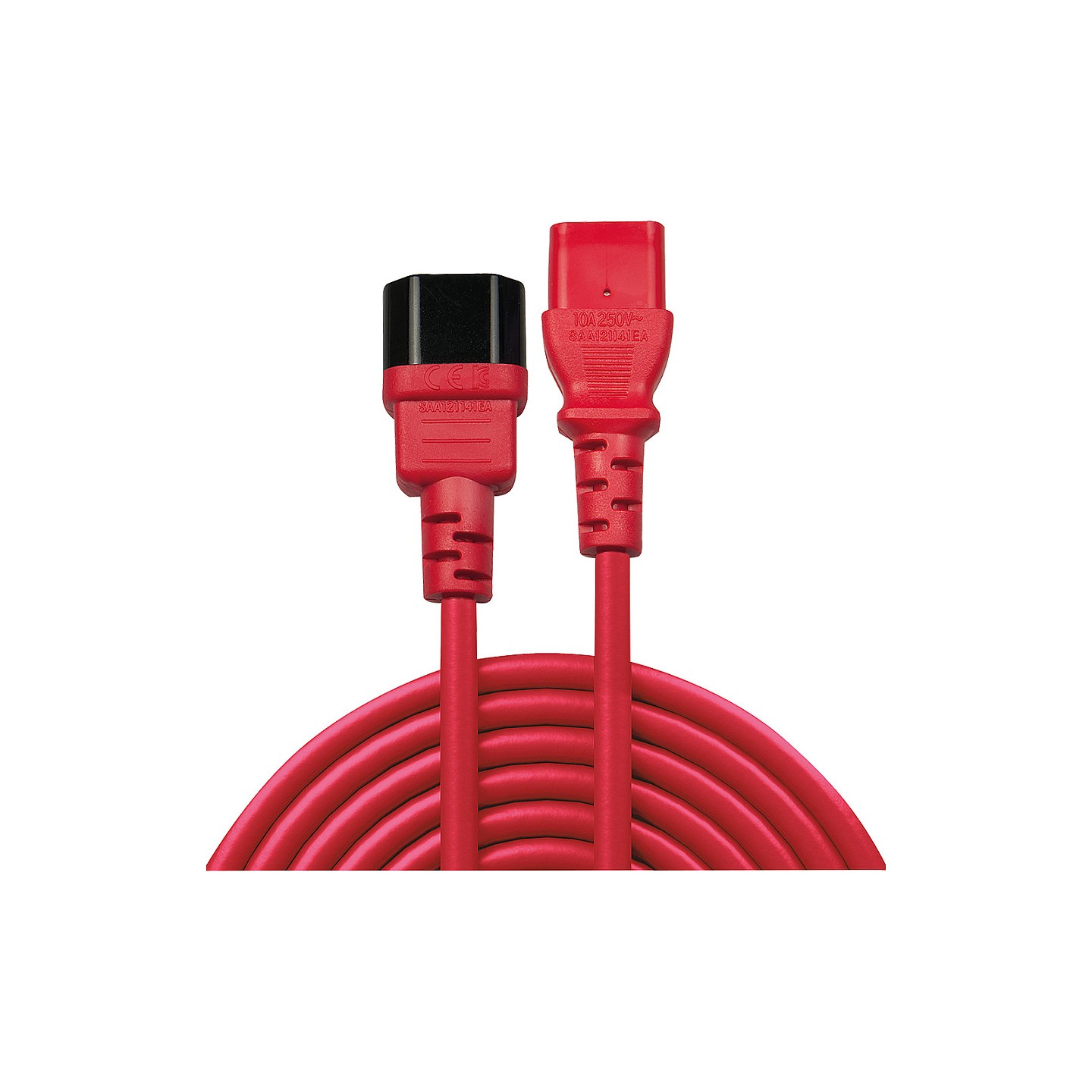 LINDY IEC-Netzverlängerung C14 - C13 rot 0.5m — Buy in Cyprus with Fast Delivery