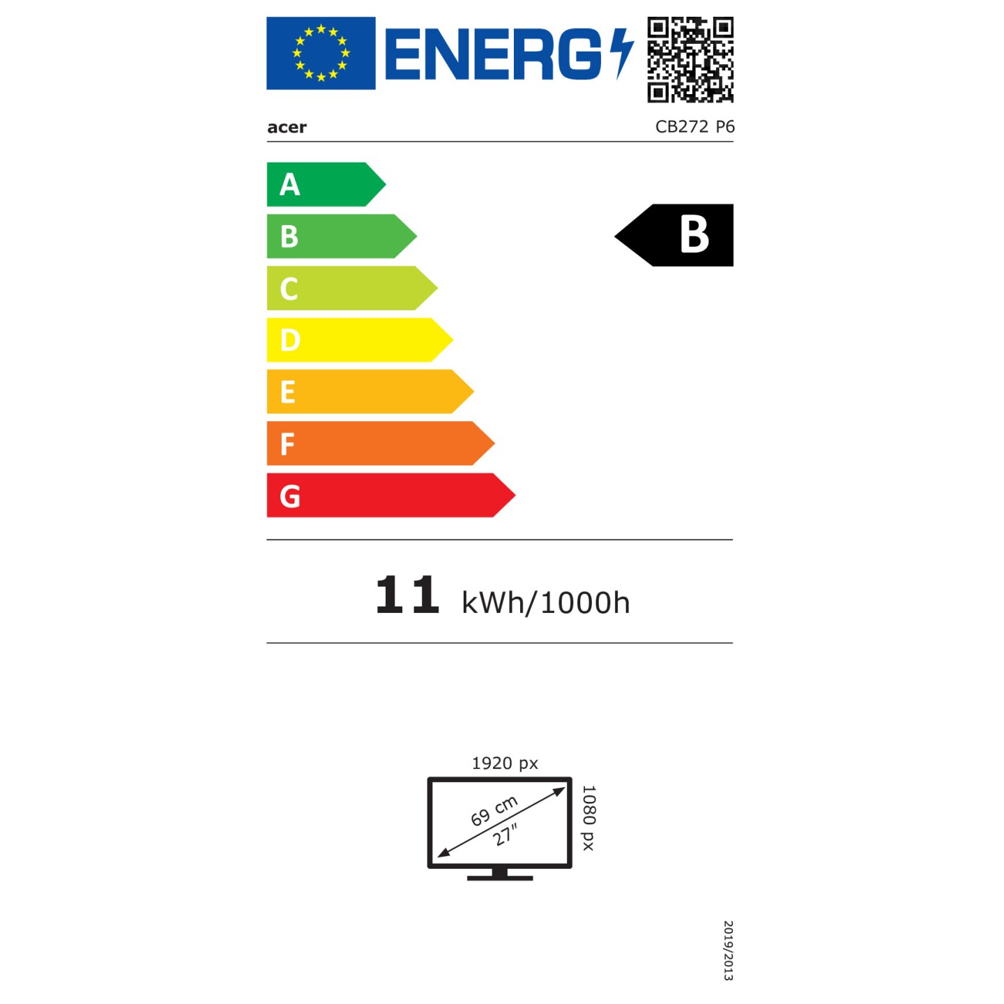 Acer Vero CB2 CB272P6bipr Full HD Monitor 68.6 cm (27') — Buy in Cyprus with Fast Delivery