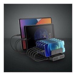 LINDY 10-Port USB-Ladestation 120W. 2xUSB-C 5V3A 8xUSB 2.4A — Buy in Cyprus with Fast Delivery