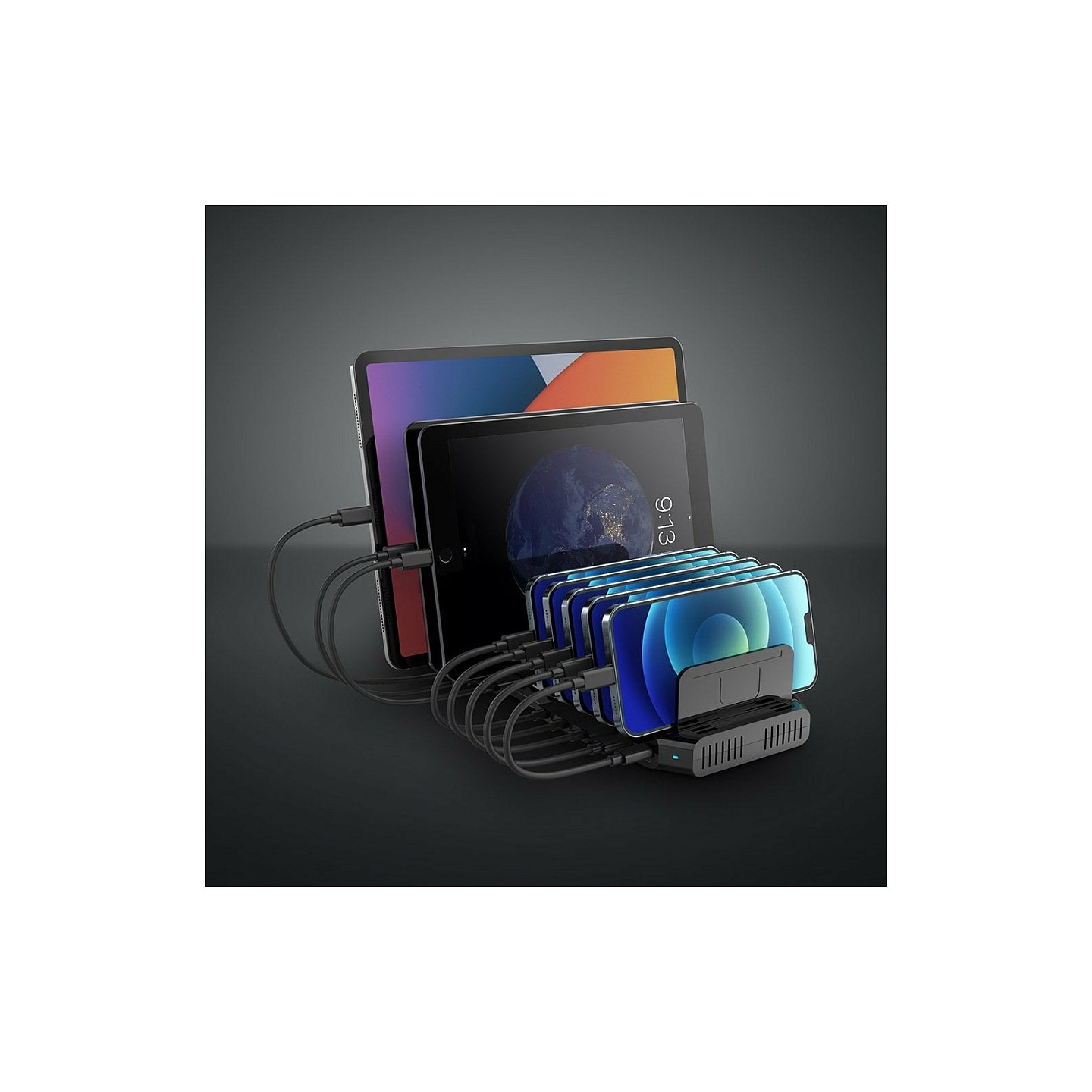 LINDY 10-Port USB-Ladestation 120W. 2xUSB-C 5V3A 8xUSB 2.4A — Buy in Cyprus with Fast Delivery