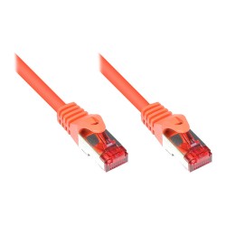 GoodConnections Patchkabel mit Rastnasenschutz. Cat. 6. S FTP. PiMF. PVC. 250MHz. orange. 2m.