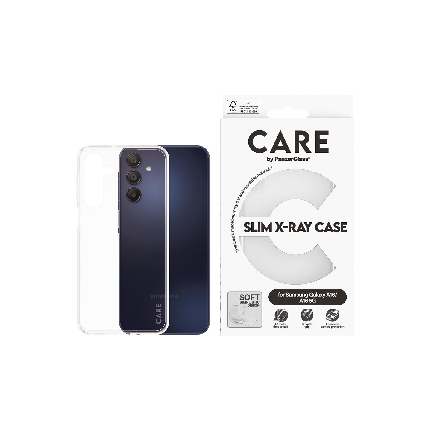 CARE Fashionable Case Clear Samsung A16 A16 5G — Buy in Cyprus with Fast Delivery