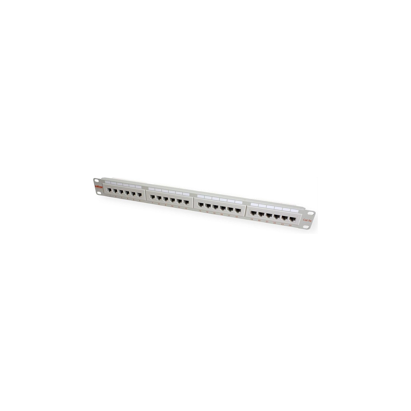 ROLINE Kat.5e Class D 48.26cm 19Zoll-Patchpanel 24 Ports UTP grau — Buy in Cyprus with Fast Delivery