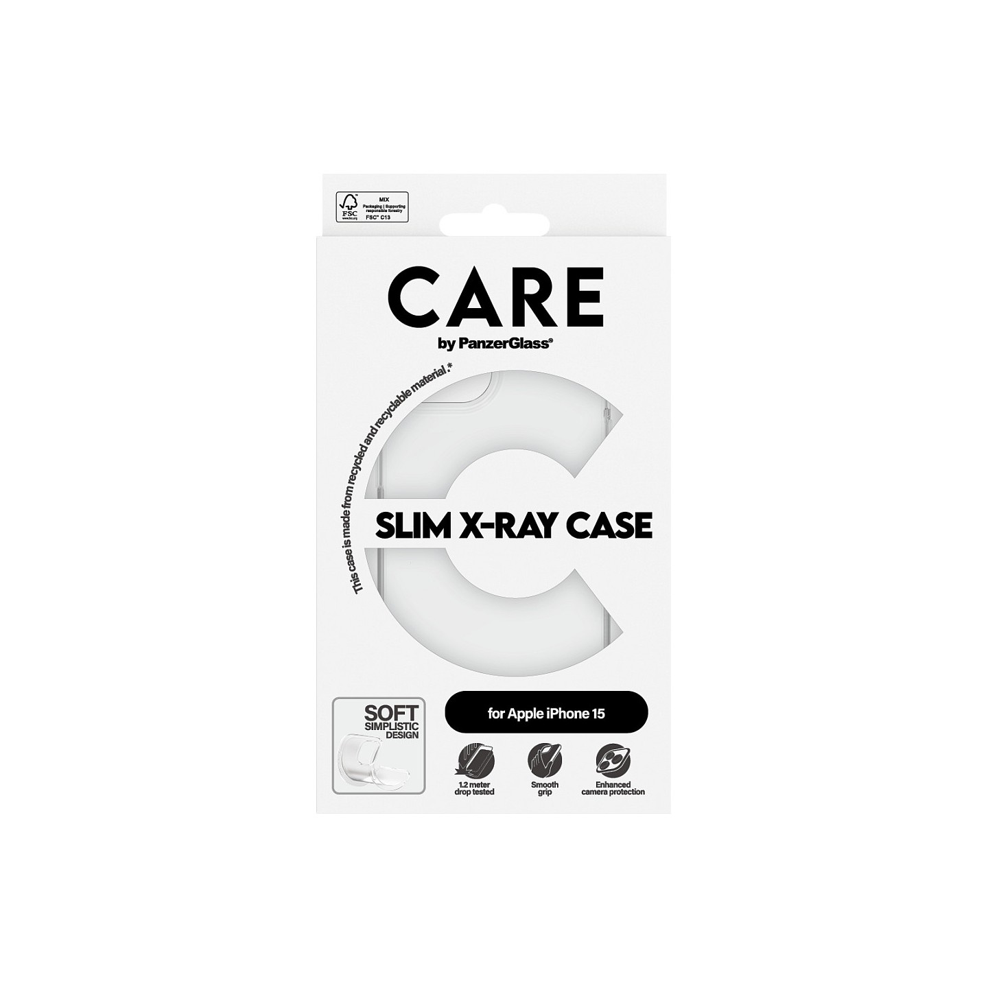 CARE Case Fashion X-Ray Soft Clear iPhone 15 — Buy in Cyprus with Fast Delivery