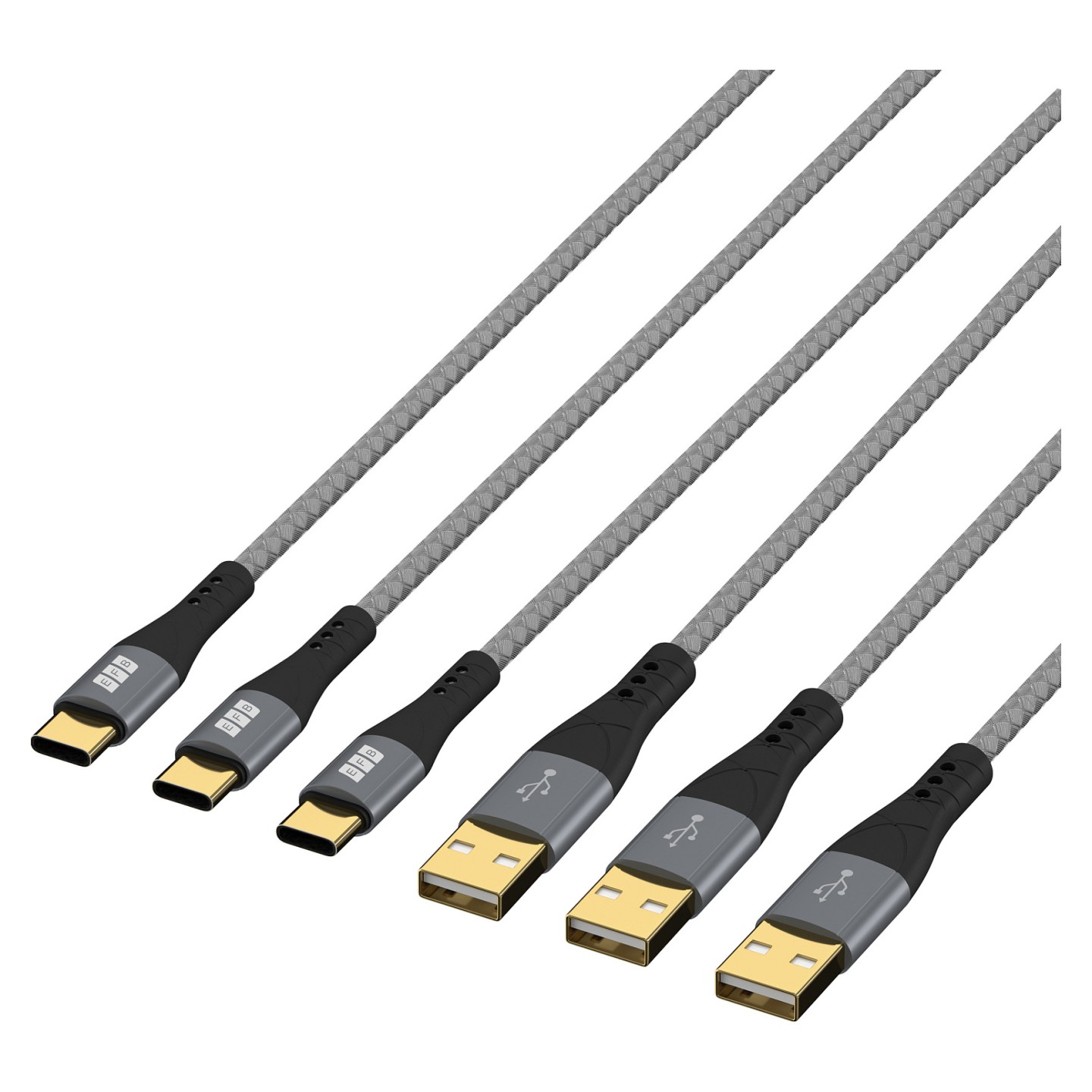 EFB USB-A auf USB-C Kabelset 60W QC 3A 3x2m — Buy in Cyprus with Fast Delivery