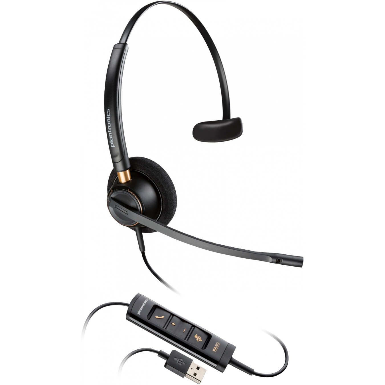 Poly EncorePro 515-M Headset - Monaural USB-A & USB-C, Microsoft Teams Certified, Black — Buy in Cyprus with Fast Delivery