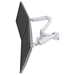 ERGOTRON LX-Montagearm fuer 2 Monitore nebeneinander weiss 68cm 27Zoll bis 33cm anheben max 18kg.belastbar VESA 75x75...