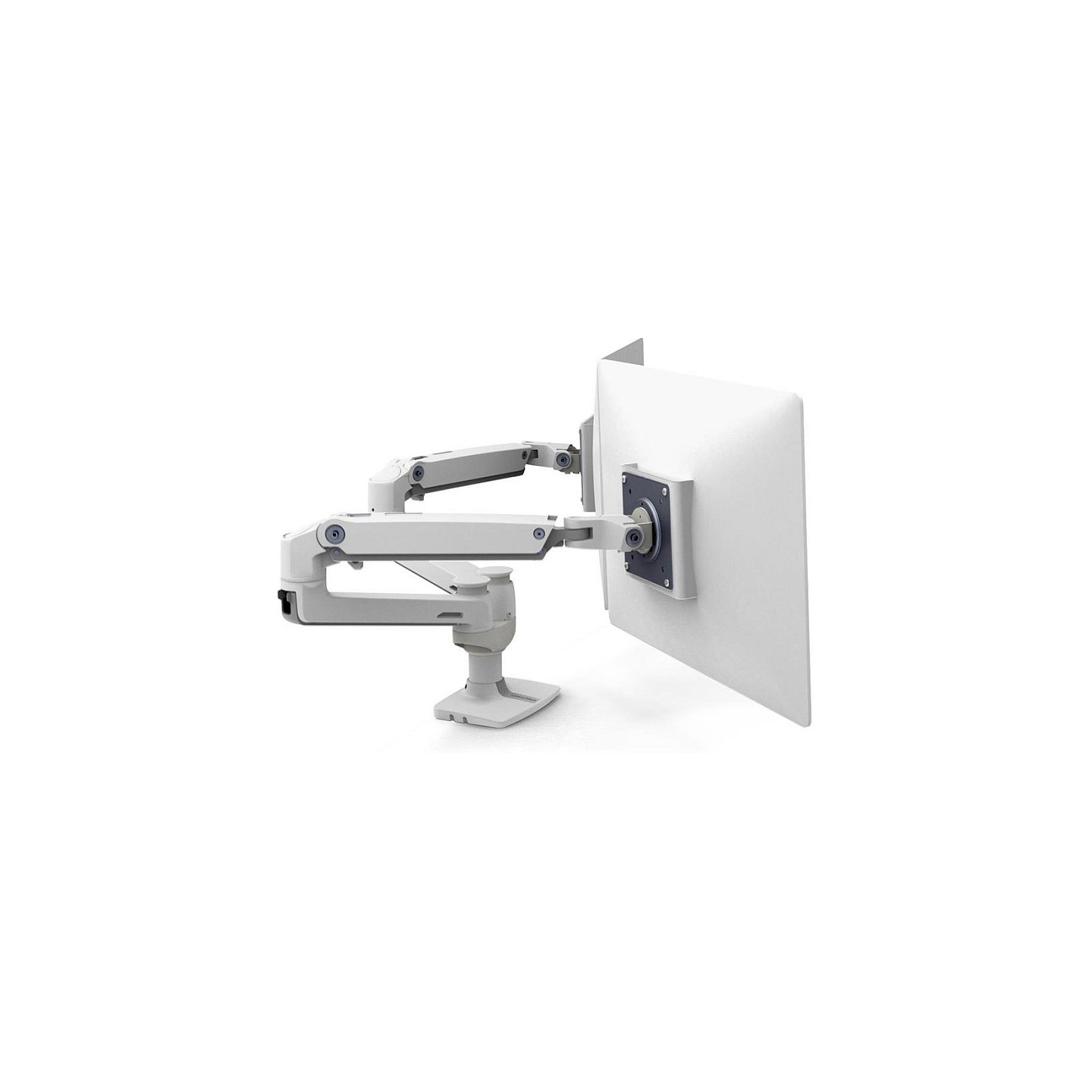 ERGOTRON LX-Montagearm fuer 2 Monitore nebeneinander weiss 68cm 27Zoll bis 33cm anheben max 18kg.belastbar VESA 75x75...