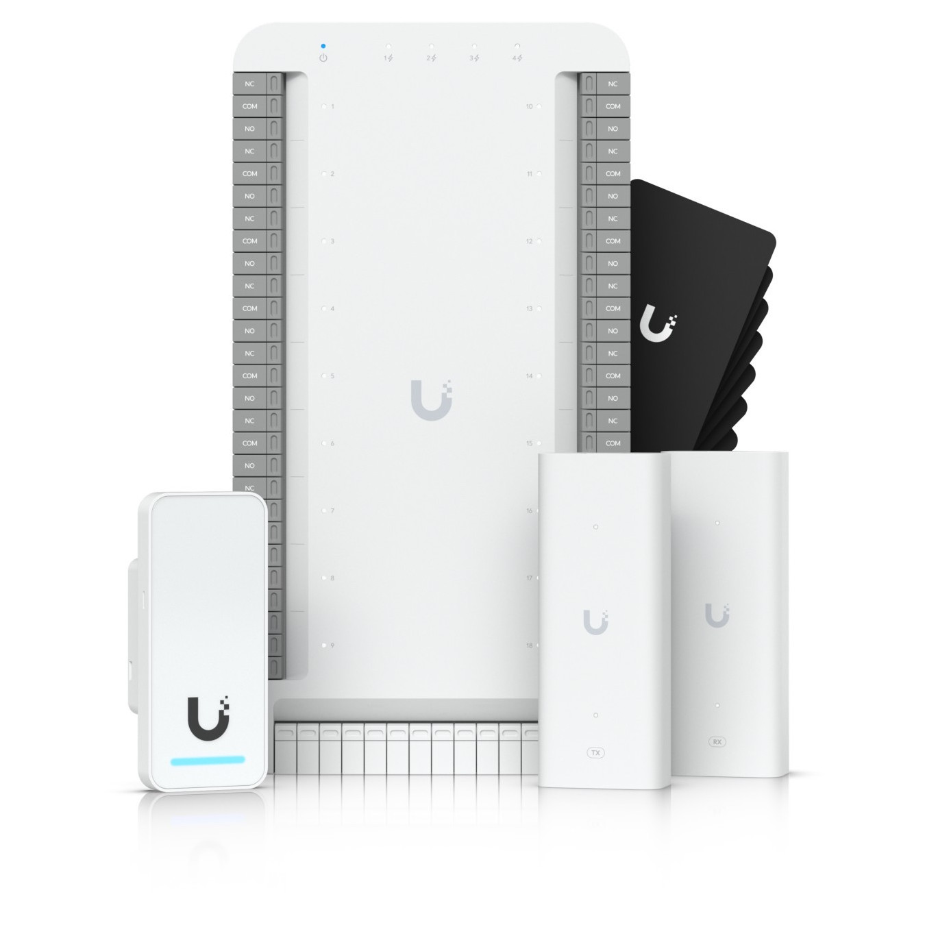 Ubiquiti UA-SK-Elevator - Access Control Reader - White, IP55, Bluetooth 4.1, NFC, PoE (7W), Gigabit Ethernet