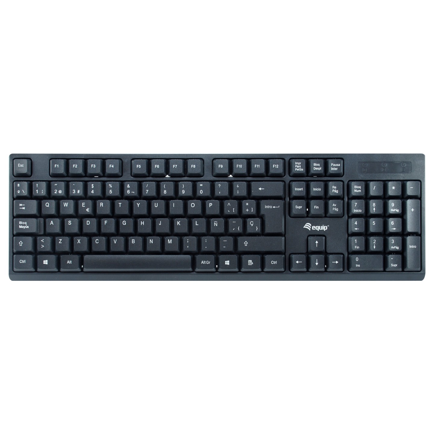 Equip Wireless Tastatur + Maus. Layout spanisch schwarz — Buy in Cyprus with Fast Delivery