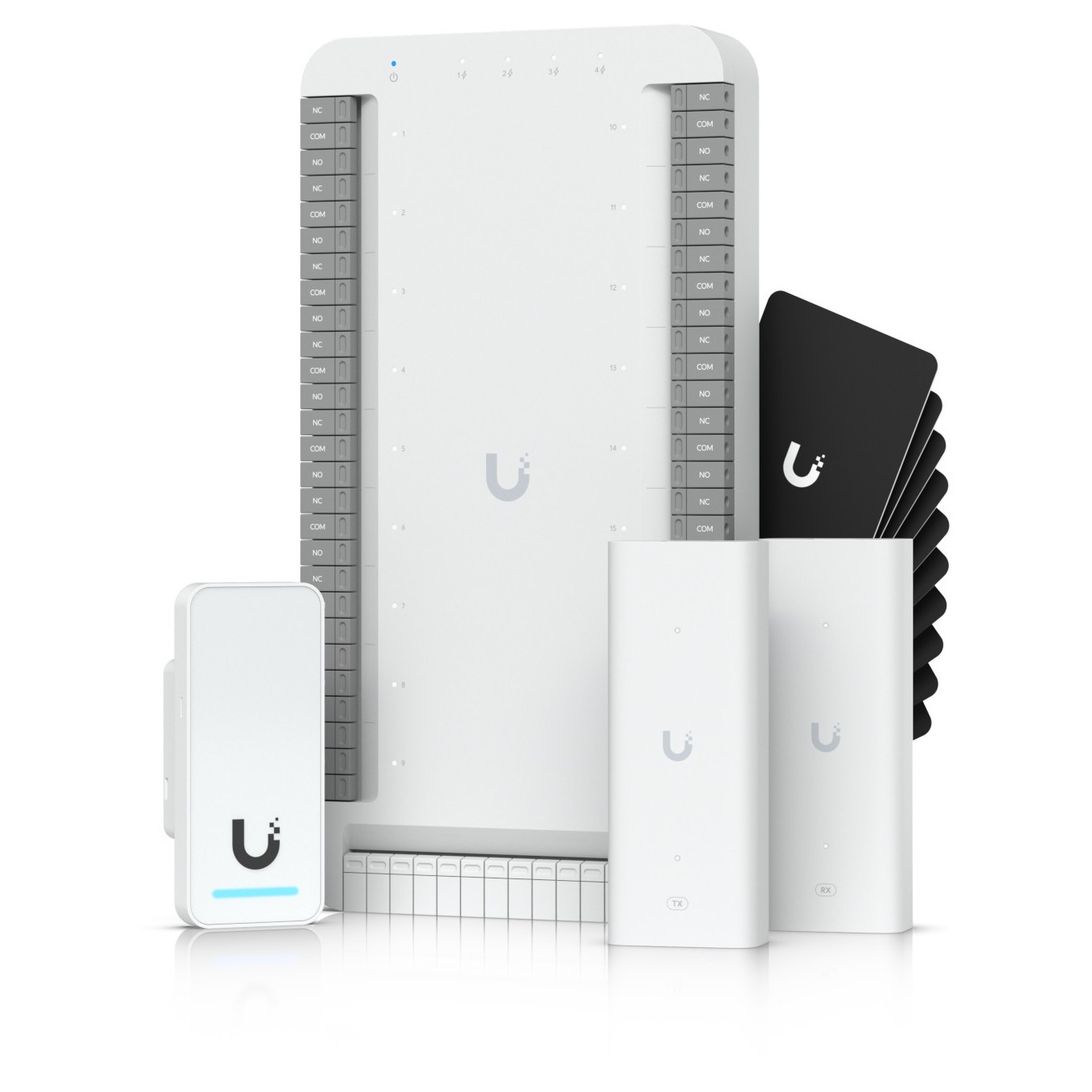Ubiquiti UA-SK-Elevator - Access Control Reader - White, IP55, Bluetooth 4.1, NFC, PoE (7W), Gigabit Ethernet