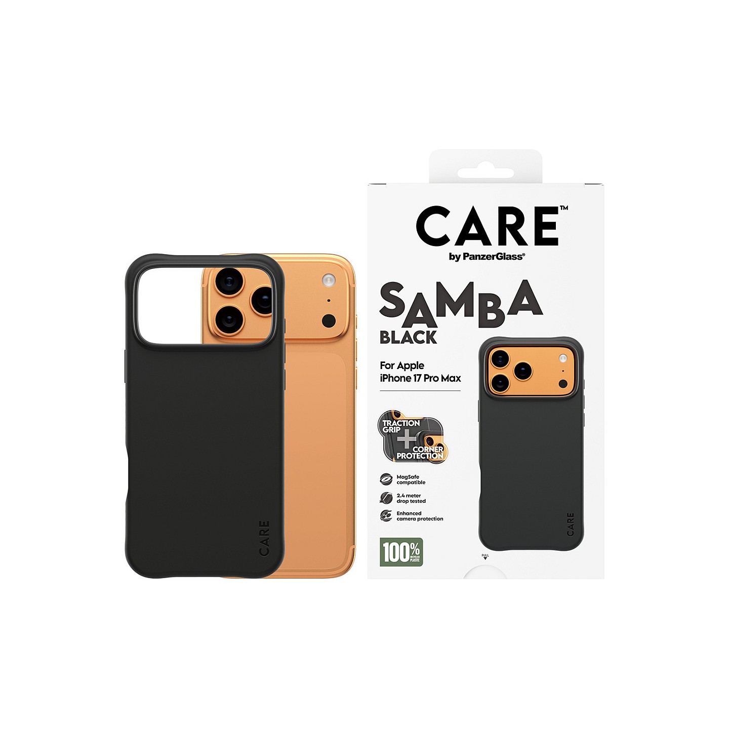 CARE fashionable Samba black MagSafe iPhone 17 Pro Max — Buy in Cyprus with Fast Delivery