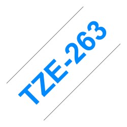 Schriftbandkassette Brother 36mmx8m weiß blau TZE263 — Buy in Cyprus with Fast Delivery