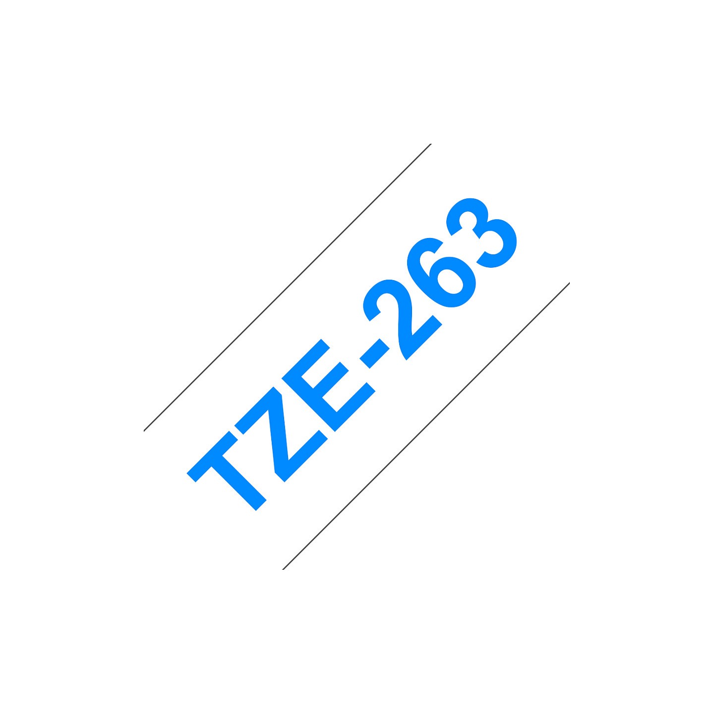 Schriftbandkassette Brother 36mmx8m weiß blau TZE263 — Buy in Cyprus with Fast Delivery