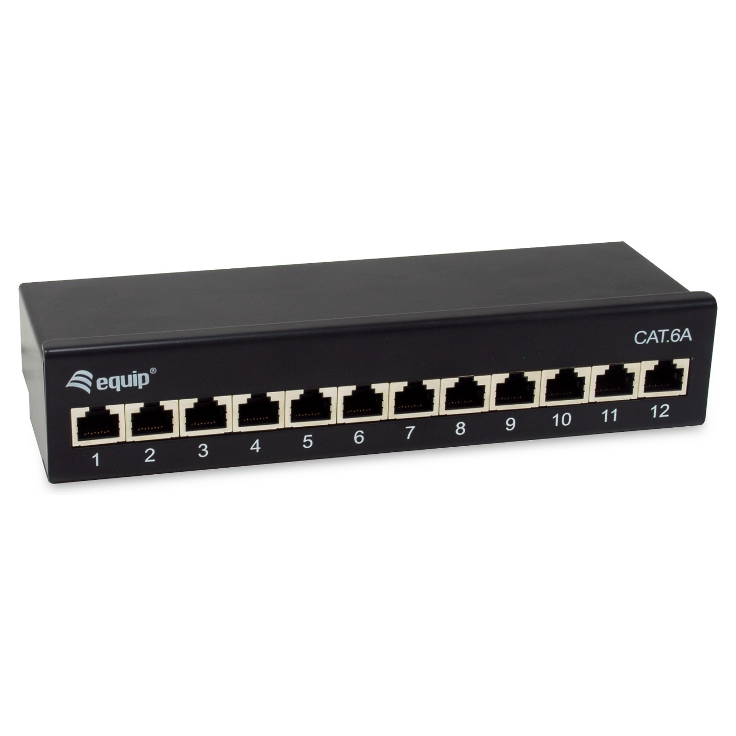 Equip Patchpanel 12x RJ45 Cat6A FTP 1HE Premium schwarz — Buy in Cyprus with Fast Delivery